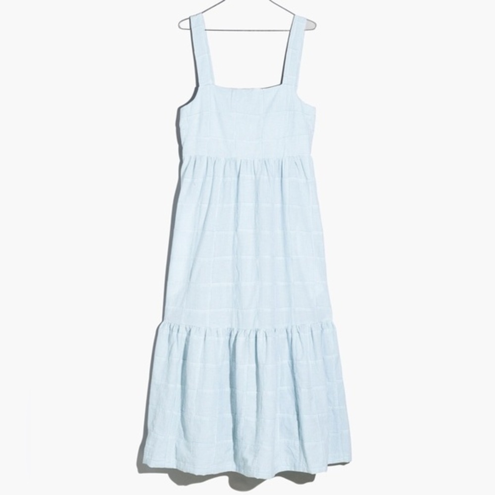 Madewell Cicely Tiered‎ Midi Dress in Patchwork
